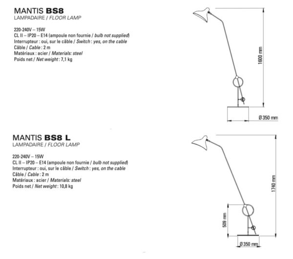 Lampadaire Mantis BS8L – Image 4