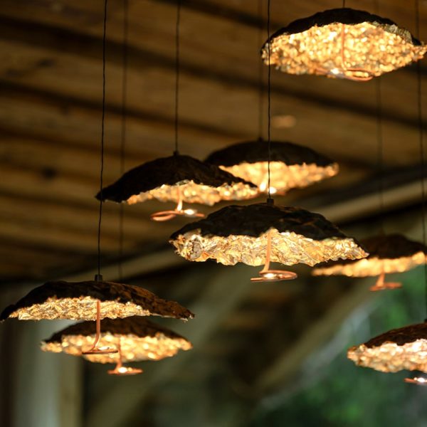 Suspension Gold Moon Chandelier – Image 3