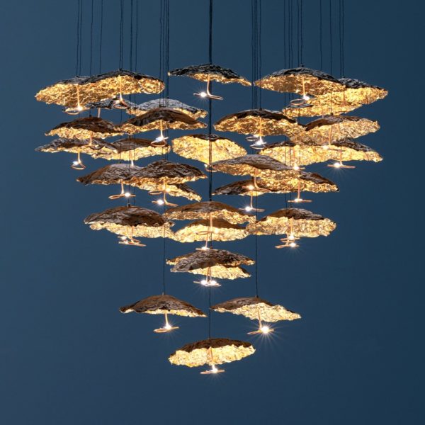 Suspension Gold Moon Chandelier – Image 5
