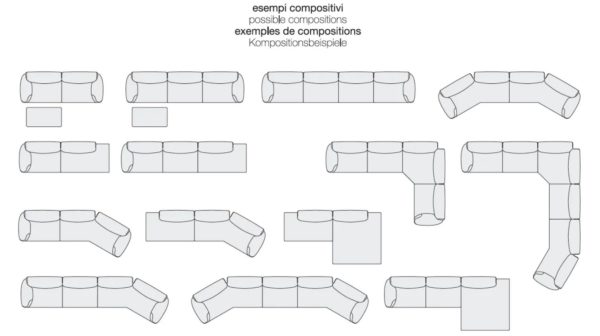 Canapé à éléments Grande soffice – Image 10