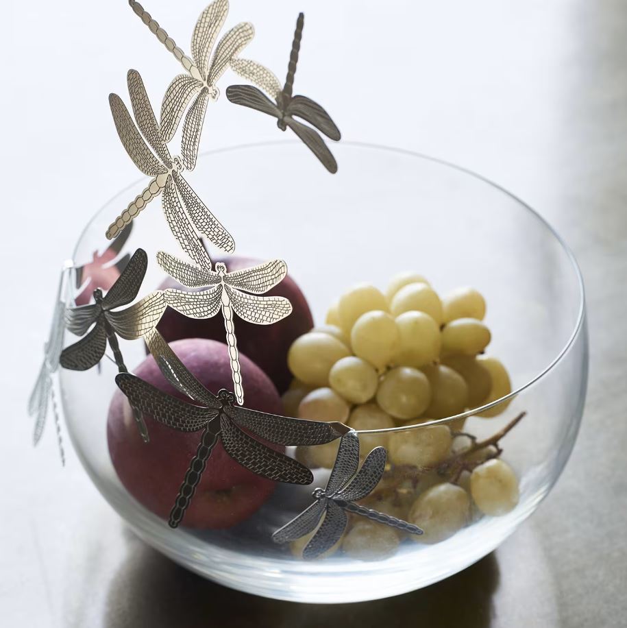 Coupe en cristal Liberta "libellules" – Image 2