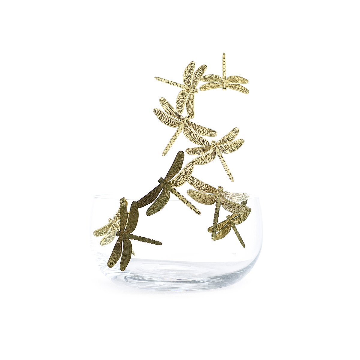 Coupe en cristal Liberta "libellules" – Image 4